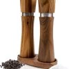 Nimma® Peper En Zoutmolen Set - Incl Navul Lepel - Verstelbare Maalgraad - Acacia Hout