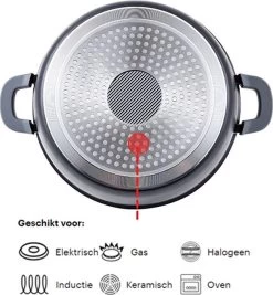 Cheffinger 28cm Lage Kookpot / Braadpan - CF-SC28 -Keukenbenodigdheden Winkel 1110x1200