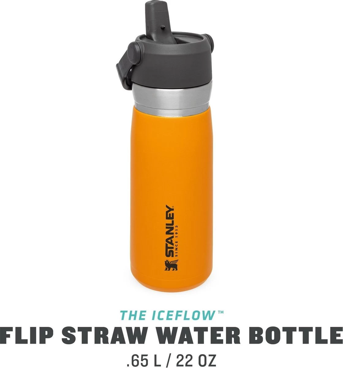 Stanley The IceFlow™ Flip Straw Water Bottle 0,65L - Thermosfles - Saffron 9 Stanley The IceFlow™ Flip Straw Water Bottle 0,65L - Thermosfles - Saffron - Afbeelding 9