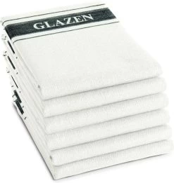 DDDDD Glazendoek / Poleerdoek - White - 6 Stuks