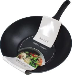 Miller Keramische Wokpan Inductie Ø 28 Cm - Alle Warmtebronnen - Anti Aanbaklaag -Keukenbenodigdheden Winkel 1157x1200