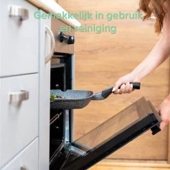 Coninx Grillpan 28CM - Steakpan - Afneembare Handgreep - PFAS-vrij - Grijs -Keukenbenodigdheden Winkel 1199x1200 2