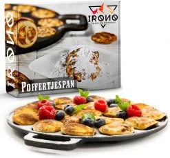 IRONO Poffertjespan Set - Incl. Doseerfles, Kwast En Vork - Poffertjespan Inductie En Electrisch - Poffertjesmaker 19 Poffertjes - Poffertjes Maken - Spuitfles - Cadeau Voor Mannen En Vrouwen -Keukenbenodigdheden Winkel 1200x1113 2