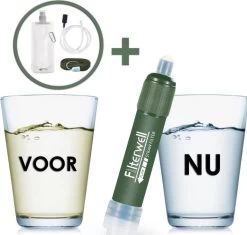 Merkloos Fllterwell Waterfilter - Survival - Zuiver & Schoon Drinkwater - Lichtgewicht - Water Filter - Outdoor - Hiking & Wandelen -Keukenbenodigdheden Winkel 1200x1143