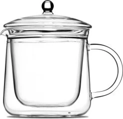 Vatten® Premium Glazen Theepot - 700ml - Dubbelwandig - Anti-drup - Transparant -Keukenbenodigdheden Winkel 1200x1160 1