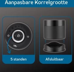 GOV Elektrische Peper- En Zoutmolen Zwart XL Set Oplaadbaar - Pepermolen - Peper En Zoutstel -Keukenbenodigdheden Winkel 1200x1162 3