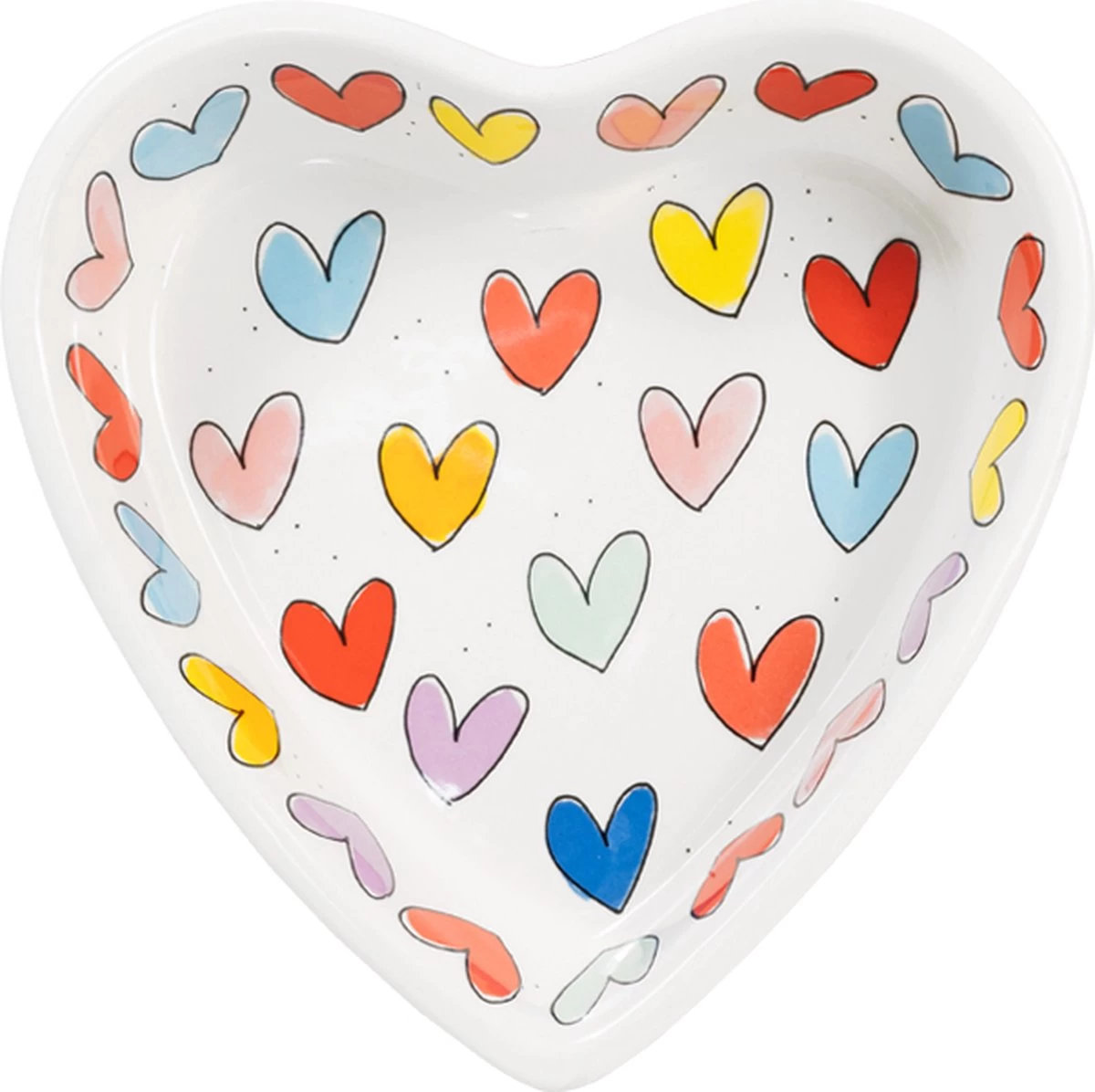 Blond Amsterdam, Even Bijkletsen: Hartvormige Schaal ø22CM 1 Blond Amsterdam, Even Bijkletsen: Hartvormige Schaal ø22CM