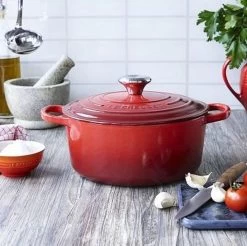 Le Creuset Signature Braadpan - 4,2 L - 24 Cm - Kersenrood -Keukenbenodigdheden Winkel 1200x1197 4