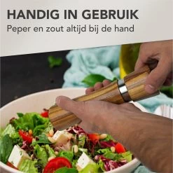 Nimma® Peper En Zoutmolen Set - Incl Navul Lepel - Verstelbare Maalgraad - Acacia Hout -Keukenbenodigdheden Winkel 1200x1198 17