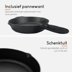 Ocina Gietijzeren Pan – ø30,5cm - Skillet - Koekenpan – Hapjespan – Koekenpan Inductie – Koekenpannenset - Gietijzeren Pan Bbq - Gietijzer -Keukenbenodigdheden Winkel 1200x1200 12