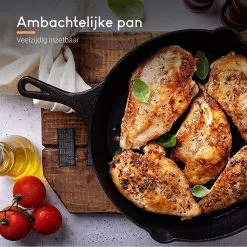 Ocina Gietijzeren Pan – ø30,5cm - Skillet - Koekenpan – Hapjespan – Koekenpan Inductie – Koekenpannenset - Gietijzeren Pan Bbq - Gietijzer -Keukenbenodigdheden Winkel 1200x1200 14
