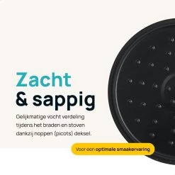 MOA Gietijzeren Braadpan - Inhoud 4,75 Liter - 26CM - Rond - Alle Warmtebronnen - Ook Voor Inductie - Gewicht 5,8 Kg - Bordeaux Rood - MC26BR -Keukenbenodigdheden Winkel 1200x1200 142