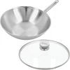 Demeyere Apollo 7 - Wok - 30 Cm - Met Glazen Deksel