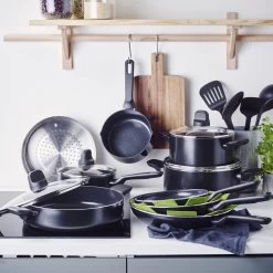 GreenPan Memphis Pannenset - 20-delig - Zwart - Inductie - PFAS-vrij -Keukenbenodigdheden Winkel 1200x1200 174