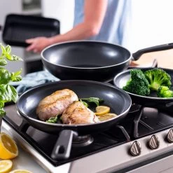 GreenPan Memphis Koekenpannenset - 3-delig - Zwart - Inductie - PFAS-vrij -Keukenbenodigdheden Winkel 1200x1200 196