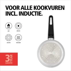 BRABANTIA INDU+ Steelpan Met Deksel - Keramische Antiaanbaklaag - Ø 16 Cm - Inductie - Pfas Vrij -Keukenbenodigdheden Winkel 1200x1200 255