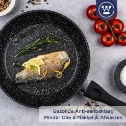 Westinghouse Koekenpan Inductie - Ø 24 Cm - Zwart Marmer - Geschikt Voor Alle Warmtebronnen -Keukenbenodigdheden Winkel 1200x1200 341