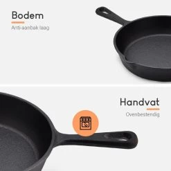 Ocina Gietijzeren Pan – Set Van 3 Stuks – ø25cm, ø19.5cm En ø16cm - Skillet - Koekenpan – Hapjespan – Koekenpan Inductie – Koekenpannenset - Gietijzeren Pan Bbq - Gietijzer - Incl. Receptenboek 12 Ocina Gietijzeren Pan – Set Van 3 Stuks – ø25cm, ø19.5cm En ø16cm - Skillet - Koekenpan – Hapjespan – Koekenpan Inductie – Koekenpannenset - Gietijzeren Pan Bbq - Gietijzer - Incl. Receptenboek -Keukenbenodigdheden Winkel 1200x1200 347
