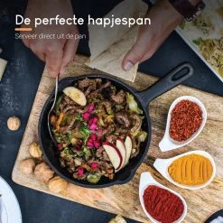 Ocina Gietijzeren Pan – Set Van 3 Stuks – ø25cm, ø19.5cm En ø16cm - Skillet - Koekenpan – Hapjespan – Koekenpan Inductie – Koekenpannenset - Gietijzeren Pan Bbq - Gietijzer - Incl. Receptenboek 14 Ocina Gietijzeren Pan – Set Van 3 Stuks – ø25cm, ø19.5cm En ø16cm - Skillet - Koekenpan – Hapjespan – Koekenpan Inductie – Koekenpannenset - Gietijzeren Pan Bbq - Gietijzer - Incl. Receptenboek -Keukenbenodigdheden Winkel 1200x1200 349