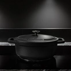 Gietijzeren Braadpan - Sudderpan Zwart Van Daumonet - Ovaal - Ø 29 Cm - 3 Liter - 100% PFAS & PFOA Vrij - Emaille - Geschikt Voor Alle Warmtebronnen - Elektrisch - Gas - Halogeen - Inductie - Keramisch - Vaatwasserbestendig -Keukenbenodigdheden Winkel 1200x1200 380