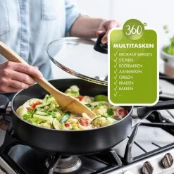 GreenPan Memphis Koekenpan 20cm - Zwart - Inductie - PFAS-vrij -Keukenbenodigdheden Winkel 1200x1200 402