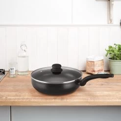 Brabantia Antikleef Hapjespan Met Deksel 28cm - Sauté Pan -Keukenbenodigdheden Winkel 1200x1200 409