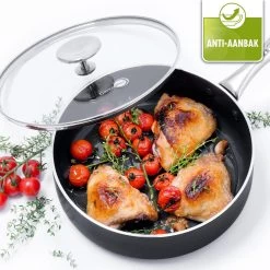 GreenPan Brussels Hapjespan Met Deksel - Ø24 Cm - Keramisch - Inductie -Keukenbenodigdheden Winkel 1200x1200 464