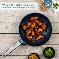 Westinghouse Performance Series - Wokpan Inductie - 28cm Luxe Wok Met Deksel - Blauw - Geschikt Voor Alle Warmtebronnen -Keukenbenodigdheden Winkel 1200x1200 523
