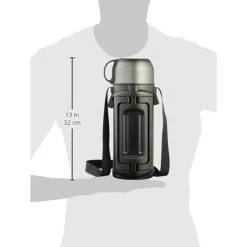 Lock&Lock Thermoskan - Isoleerkan - Thee En Koffie - Lekvrij - 1,5 Liter - RVS - Inklapbaar Handvat - Zwart -Keukenbenodigdheden Winkel 1200x1200 634