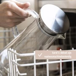 MÊZON® Schenkkan - Glazen Waterkan - Waterkaraf Voor Fruitwater - Multifunctionele Decanteer Karaf - Kan Met Deksel - 1.5L Capaciteit 10 MÊZON® Schenkkan - Glazen Waterkan - Waterkaraf Voor Fruitwater - Multifunctionele Decanteer Karaf - Kan Met Deksel - 1.5L Capaciteit -Keukenbenodigdheden Winkel 1200x1200 676