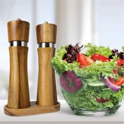 Nimma® Peper En Zoutmolen Set - Incl Navul Lepel - Verstelbare Maalgraad - Acacia Hout -Keukenbenodigdheden Winkel 1200x1200 684