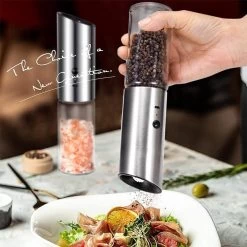 101Products Peper- & Zoutmolen Elektrisch - USB Oplaadbaar - Pepermolen - Zoutmolen - RVS -Keukenbenodigdheden Winkel 1200x1200 691