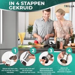 Peper En Zoutmolen Set - RVS Zout En Peperstel - Zoutvaatje En Pepermolen - 2 In 1 -Keukenbenodigdheden Winkel 1200x1200 703