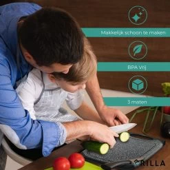 Grilla Snijplankenset - 3 Stuks - Marmer Look - Snijplank Set Kunststof -Keukenbenodigdheden Winkel 1200x1200 706