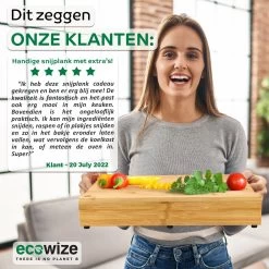 Ecowize 3-in-1 Bamboe Snijplank Met Opvangbak - Snijplank Hout Incl. 3 Roestvrijstalen Opvangbakjes Met Bamboe Deksel, 4 Inzetbare Raspen - Groentesnijder, Hakblok, Borrelplank, Tapasplank, Broodplank - 40x30cm - Duurzaam Cadeau -Keukenbenodigdheden Winkel 1200x1200 723