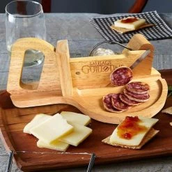 MikaMax Worst Guillotine - Worstsnijder - Worst Snijplank - Sausage Guillotine - Makkelijk Schoon Te Maken - RVS Mes - Bamboe - 30 X 19cm -Keukenbenodigdheden Winkel 1200x1200 729