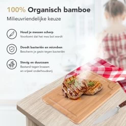 Rochester Snijplanken Hout – Borrelplank – Serveerplank - 3-Delig – Organisch Bamboe – Luxe Design – Hygienisch En Duurzaam -Keukenbenodigdheden Winkel 1200x1200 742
