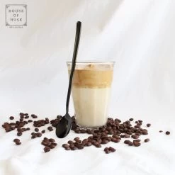 House Of Husk Latte Macchiato Lepels Set - Lange Theelepels - Koffielepels - Longdrinklepels - Sorbetlepels - Barlepel - RVS - 6 Stuks - 20CM - Zwart -Keukenbenodigdheden Winkel 1200x1200 781