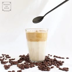 House Of Husk Latte Macchiato Lepels Set - Lange Theelepels - Koffielepels - Longdrinklepels - Sorbetlepels - Barlepel - RVS - 6 Stuks - 20CM - Zwart -Keukenbenodigdheden Winkel 1200x1200 783