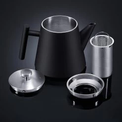 Silberthal - Theepot Met Filter - 1 L - RVS Dubbelwandig - Zwart - Cadeau -Keukenbenodigdheden Winkel 1200x1200 869