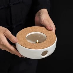 ConBlom Keramische Theepot, Warmer, Theewarmer, Koffiewarmer, Stoofje, Met Kurk-stoofje, Theepot Basis, Theefornuis, Melkwarmer Voor Thuis, Café, Theemelk (zonder Kaars En Theepot) -Keukenbenodigdheden Winkel 1200x1200 962
