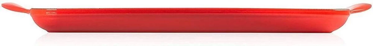 Le Creuset - Gietijzeren Grillplaat - 32x22cm - Kersenrood 4 Le Creuset - Gietijzeren Grillplaat - 32x22cm - Kersenrood - Afbeelding 4