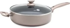 GreenPan Cambridge Hapjespan Met Deksel 28cm - Brons - Inductie - PFAS-vrij -Keukenbenodigdheden Winkel 1200x475