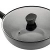 ISENVI Avon Keramische Wok Met Deksel 36 CM - Ergo Greep