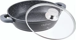 Cheffinger 28cm Lage Kookpot / Braadpan - CF-SC28 -Keukenbenodigdheden Winkel 1200x637