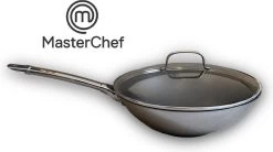 MasterChef / Jumbo - Wokpan - Met Glazen Deksel - 28 Cm - Inductie -Keukenbenodigdheden Winkel 1200x671 1