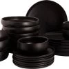 Maastricht Porselein Serviesset Universe Porselein 6-persoons 24-delig Zwart