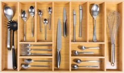 Grote Bestekbak Bamboe 81x47CM - Coninx Besteklade - Opbergbak - Duurzaam - Bamboe - Voor Laden Vanaf 47cm Diep 11 Grote Bestekbak Bamboe 81x47CM - Coninx Besteklade - Opbergbak - Duurzaam - Bamboe - Voor Laden Vanaf 47cm Diep -Keukenbenodigdheden Winkel 1200x711 5