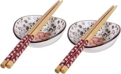 Winkrs | 2 Persoons Japanse Sushi Servies Set (rood) Met Eetstokjes, Kommetjes En Opleggers Voor Stokjes -Keukenbenodigdheden Winkel 1200x740 2