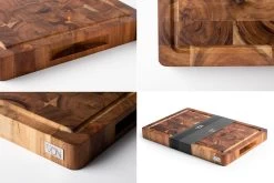 VDN Professionele Snijplank Acacia Hout Met Sapgeul En Handvatten – Hakblok 26x38x3.5 Cm -Keukenbenodigdheden Winkel 1200x800 107